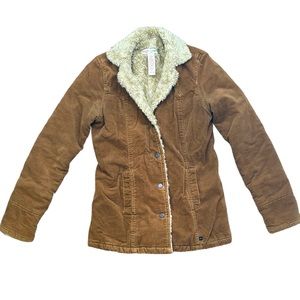 Abercrombie & Fitch Brown Sherpa Lined Jacket